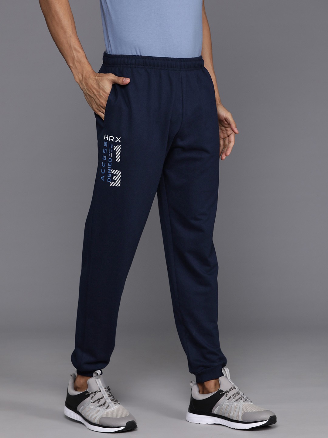 

HRX by Hrithik Roshan Men Lifestyle Joggers, Navy blue