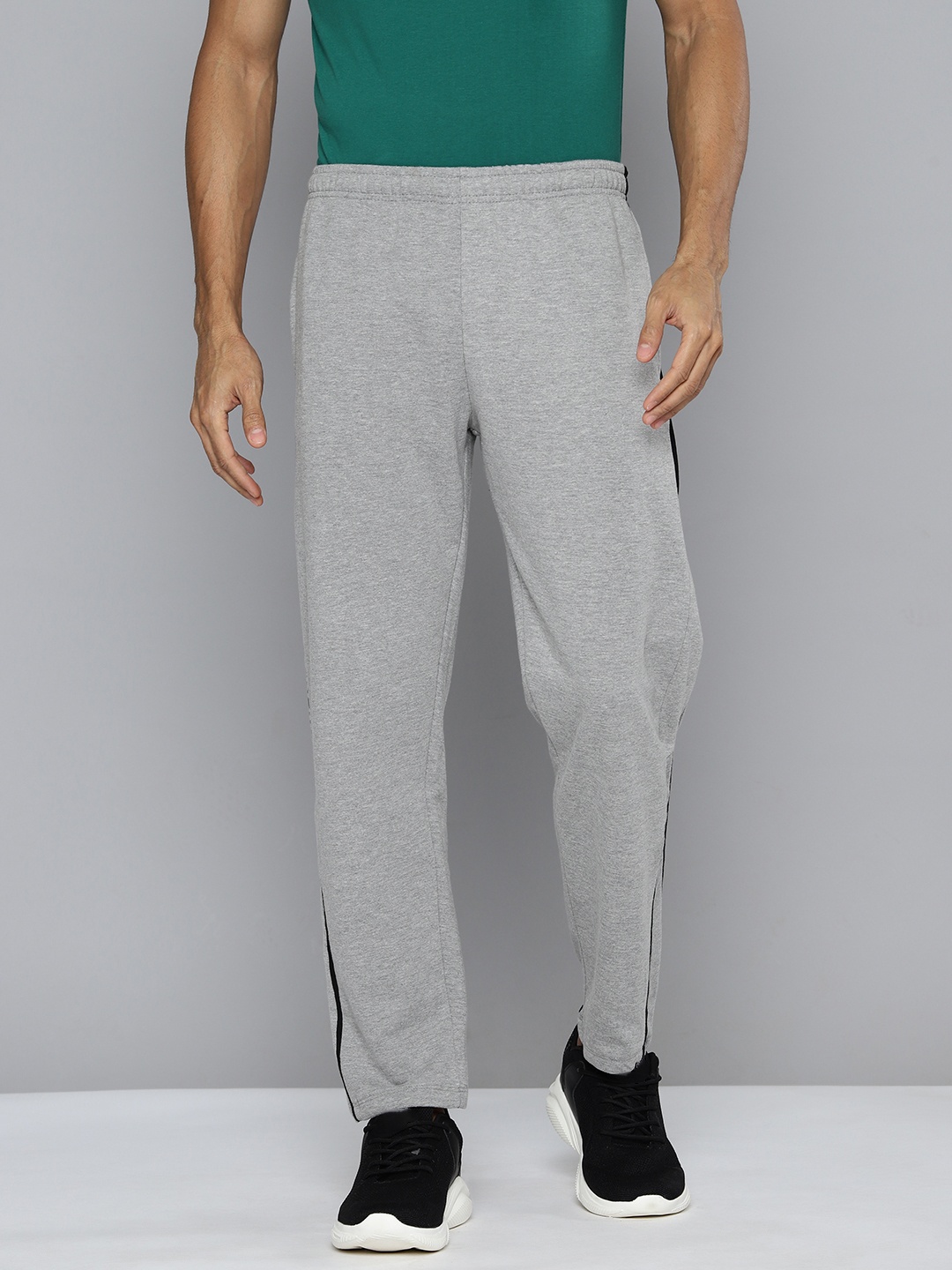 

HRX by Hrithik Roshan Men Regular Fit Casual Track Pants, Grey melange