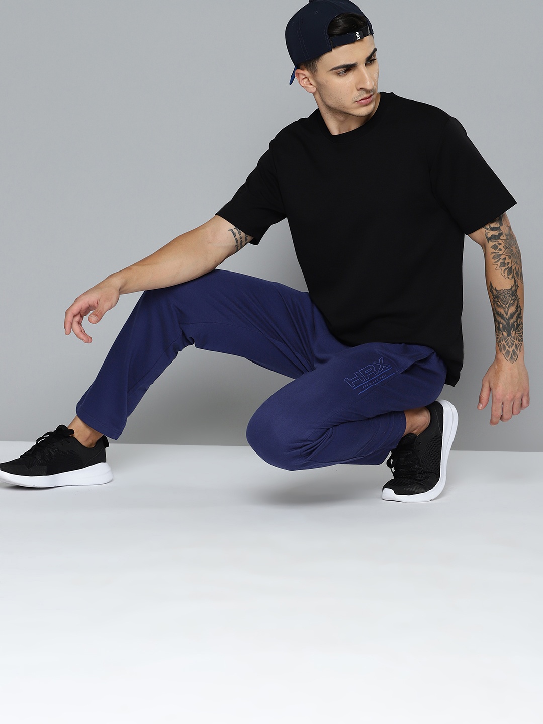 

HRX by Hrithik Roshan Men Lifestyle Track Pants, Navy blue