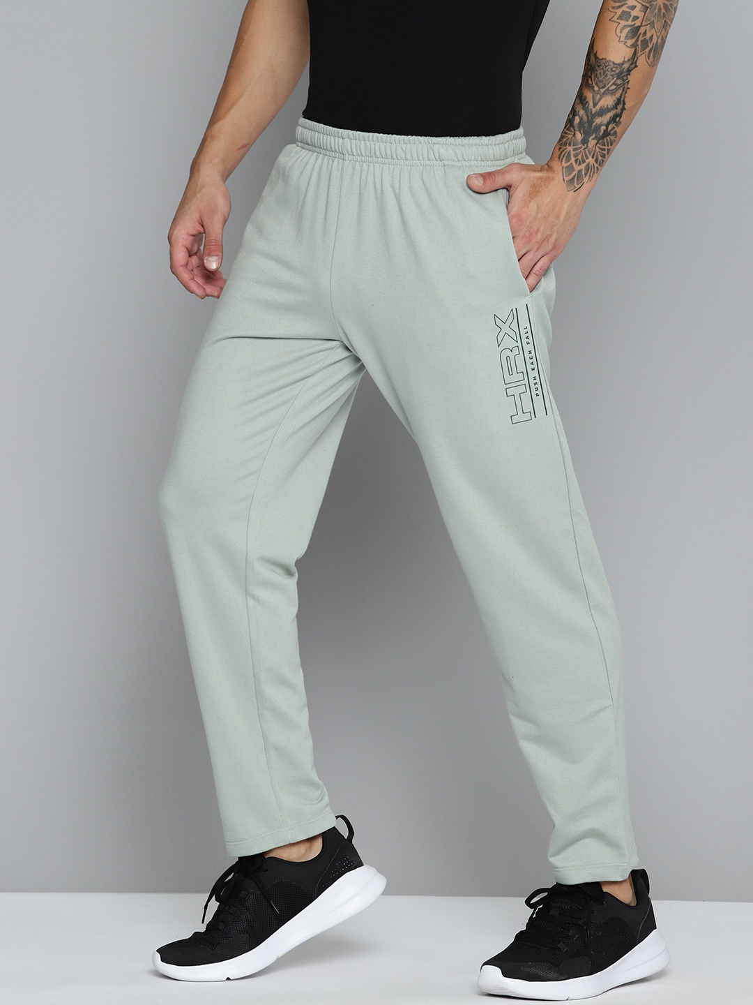 

HRX by Hrithik Roshan Regular Fit Casual Track Pants, Sea green