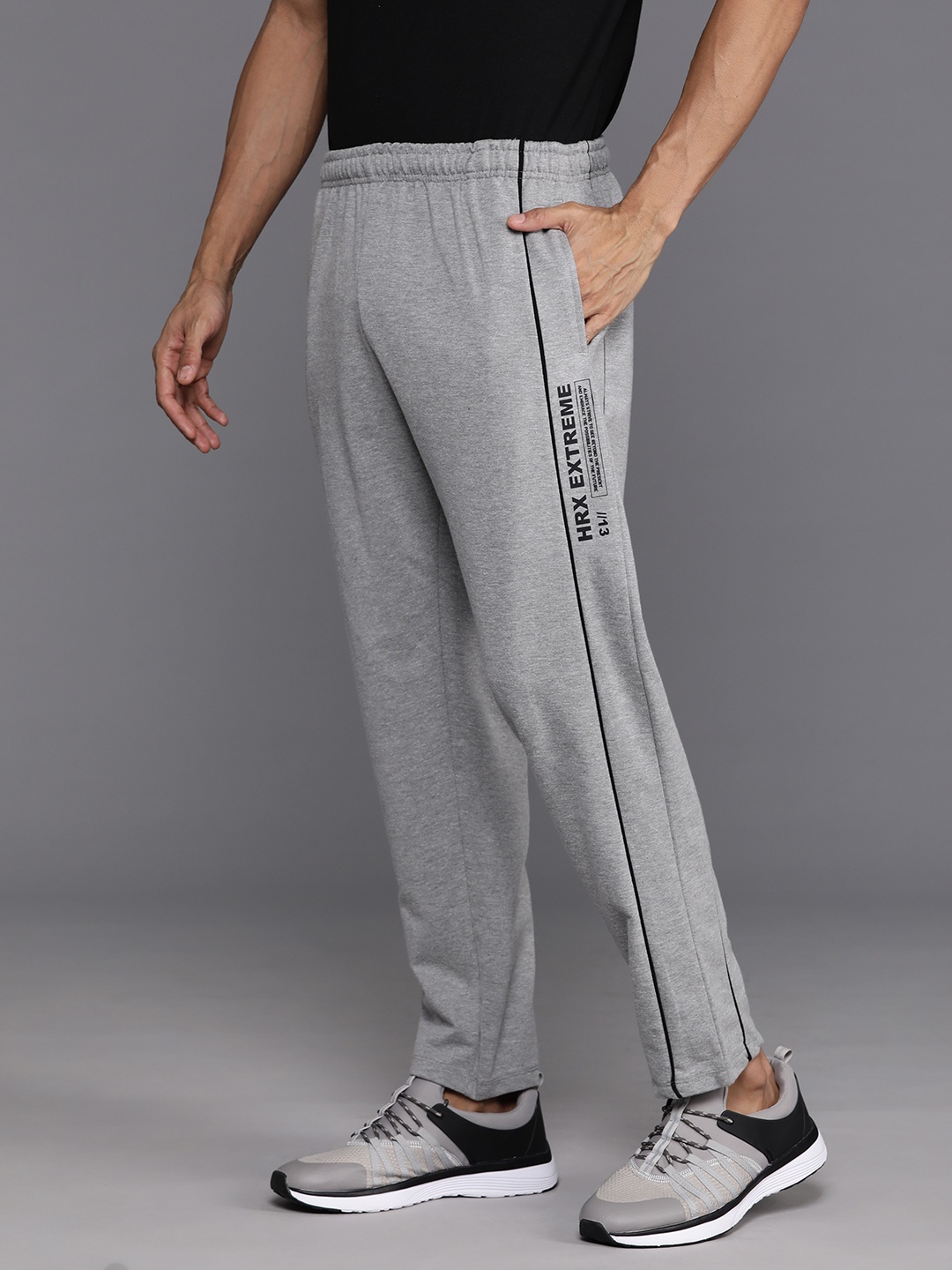 

HRX by Hrithik Roshan Regular Fit Casual Trackpants, Grey