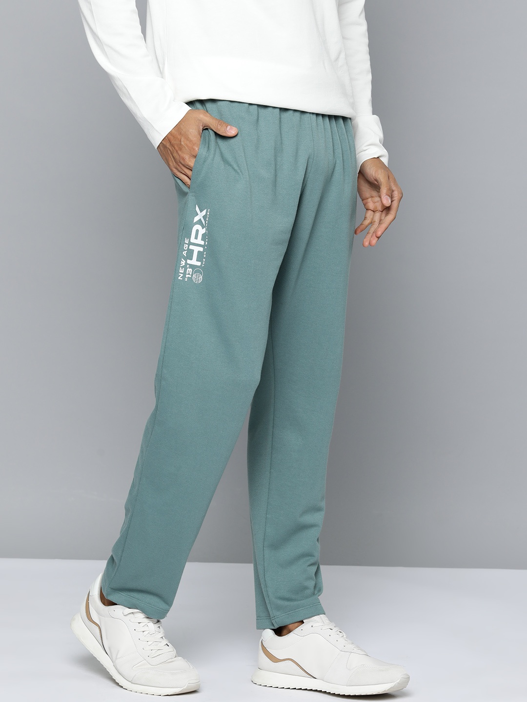 

HRX by Hrithik Roshan Men Rapid Dry Training Track Pants, Teal