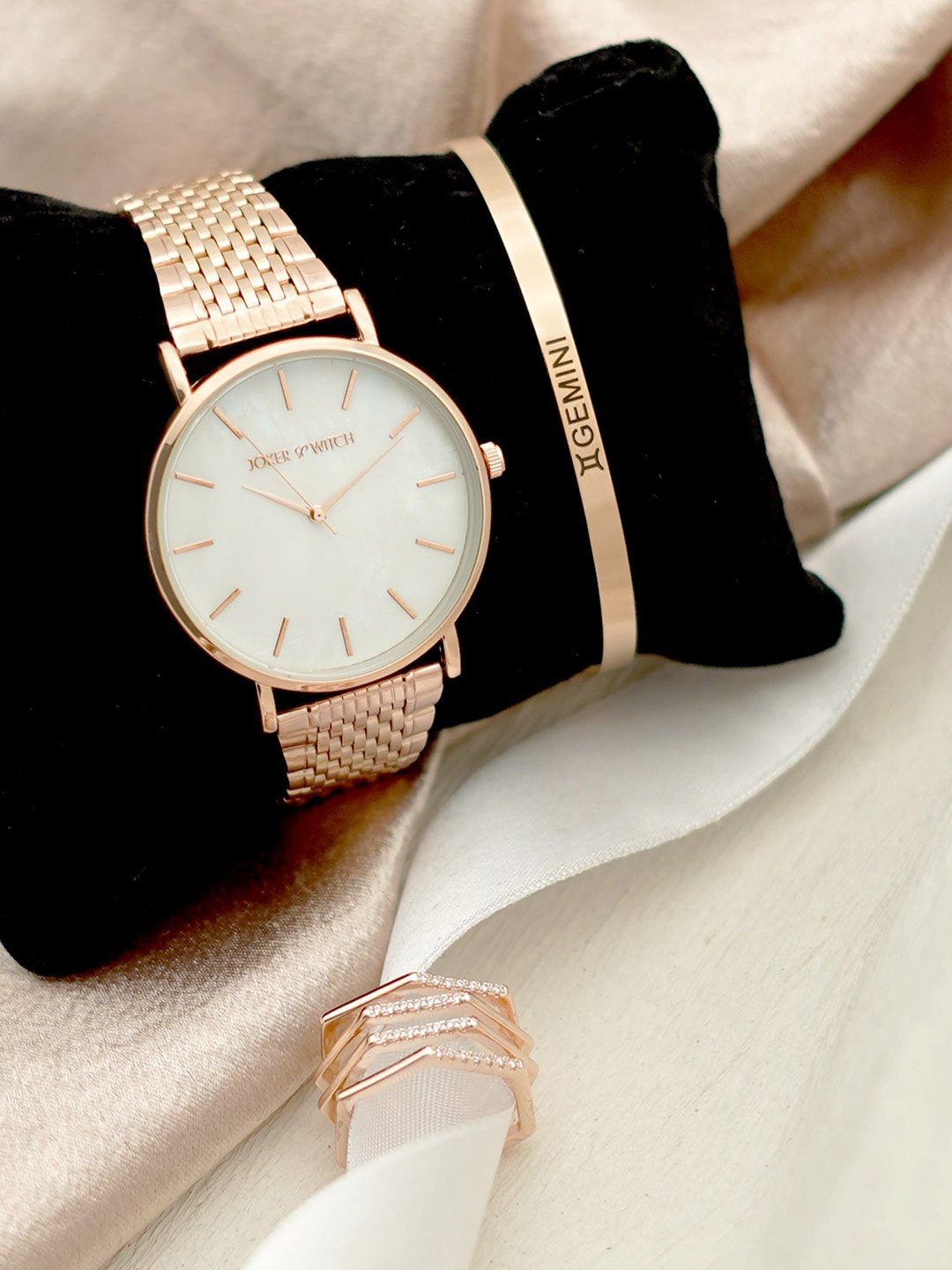 

JOKER & WITCH Women Watch Gift Set, Rose gold