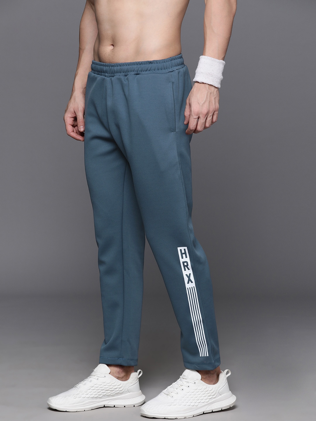 

HRX by Hrithik Roshan Men Rapid-Dry Training Track Pants, Blue