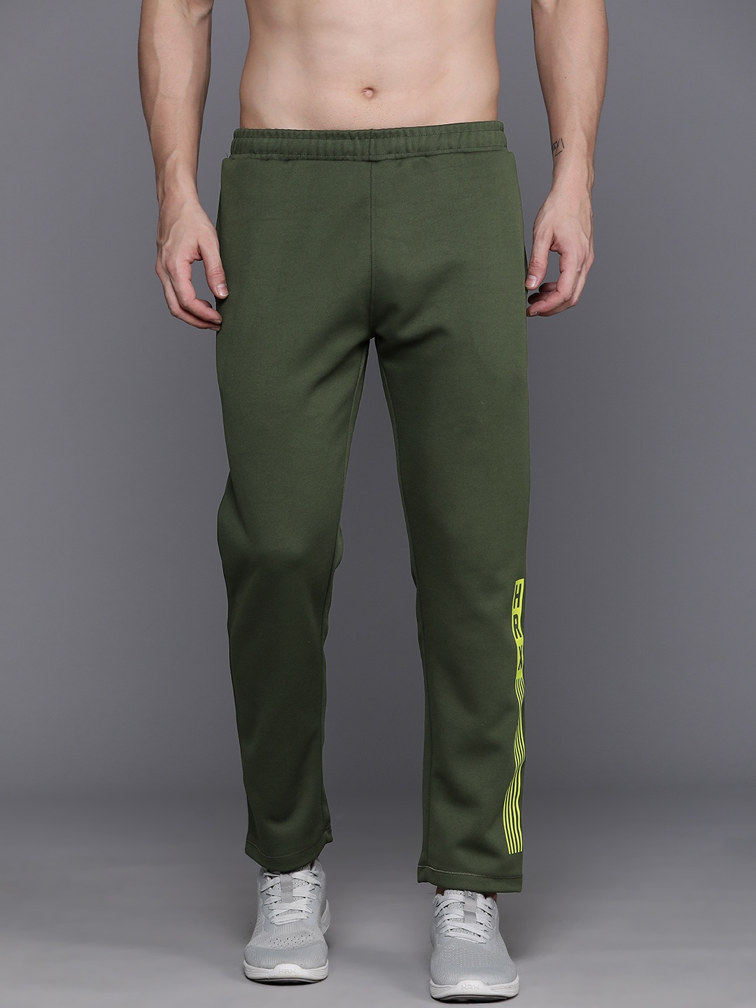 

HRX by Hrithik Roshan Men Rapid-Dry Training Track Pants, Olive