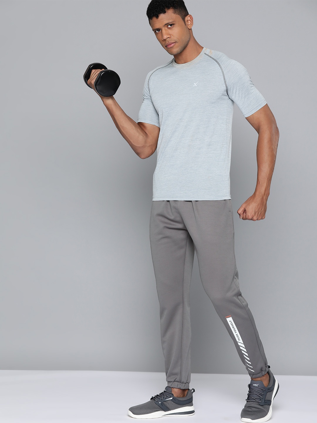 

HRX by Hrithik Roshan Men Rapid-Dry Training Joggers, Grey