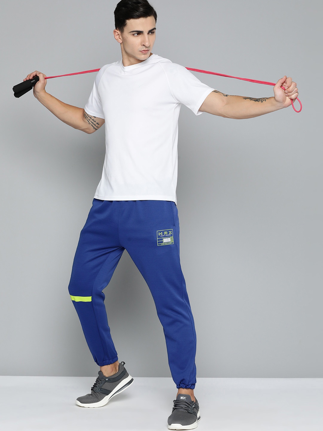 

HRX by Hrithik Roshan Men Rapid-Dry Training Joggers, Blue