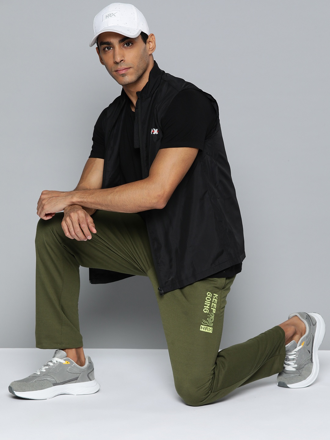 

HRX by Hrithik Roshan Men Solid Track Pants, Olive