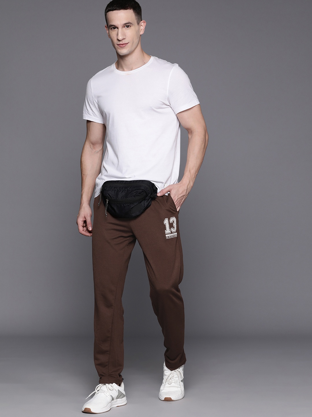 

HRX by Hrithik Roshan Men Solid Lifestyle Track Pants, Brown