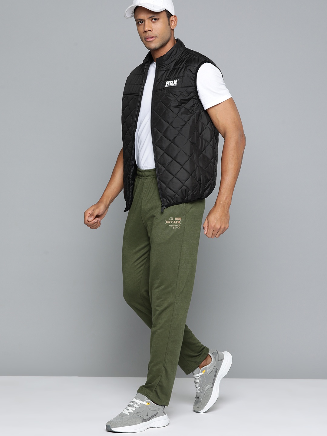

HRX by Hrithik Roshan Men Solid Lifestyle Track Pants, Olive