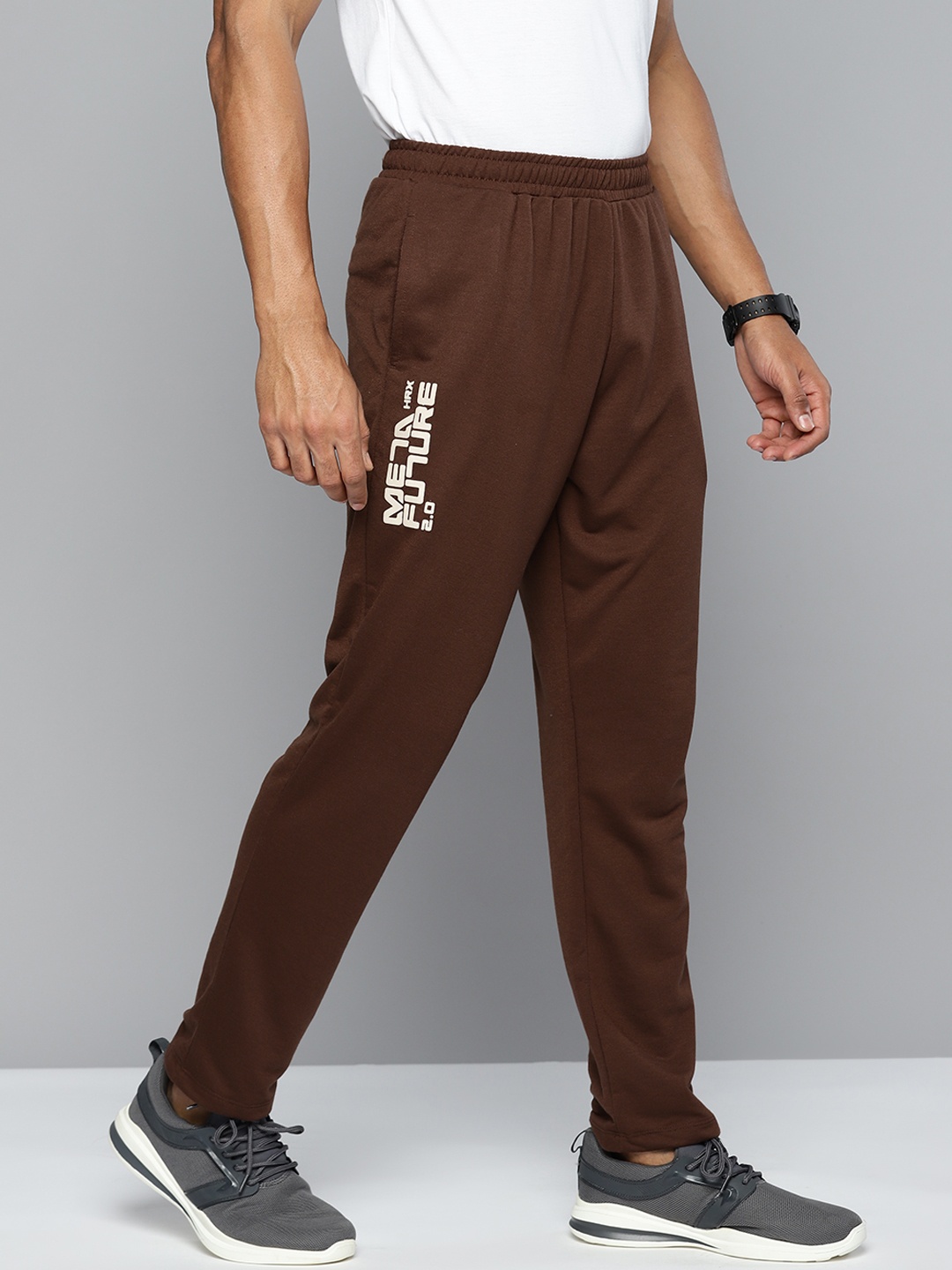 

HRX by Hrithik Roshan Men Lifestyle Track Pants, Coffee brown