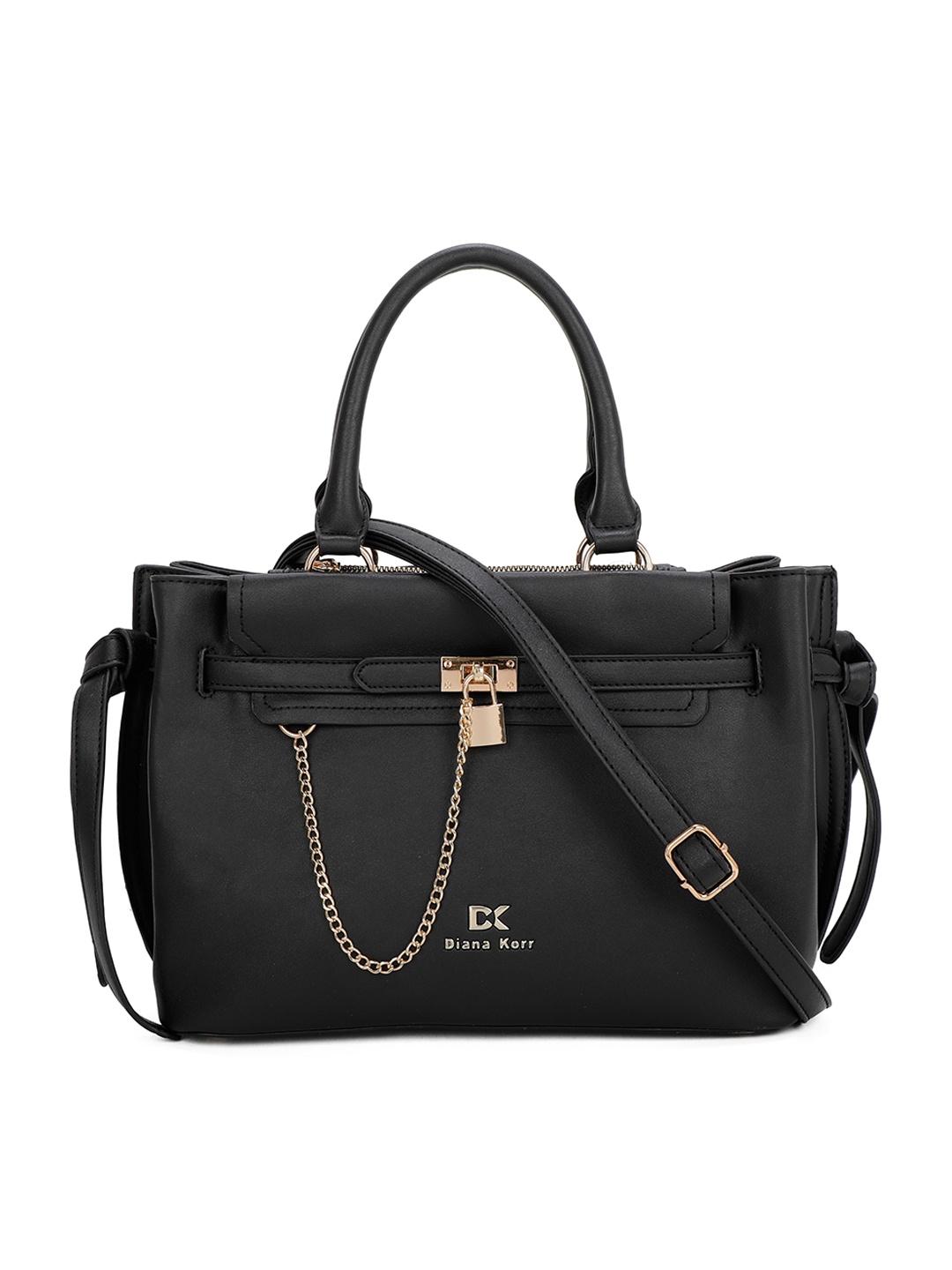 

Diana Korr PU Structured Handheld Bag, Black