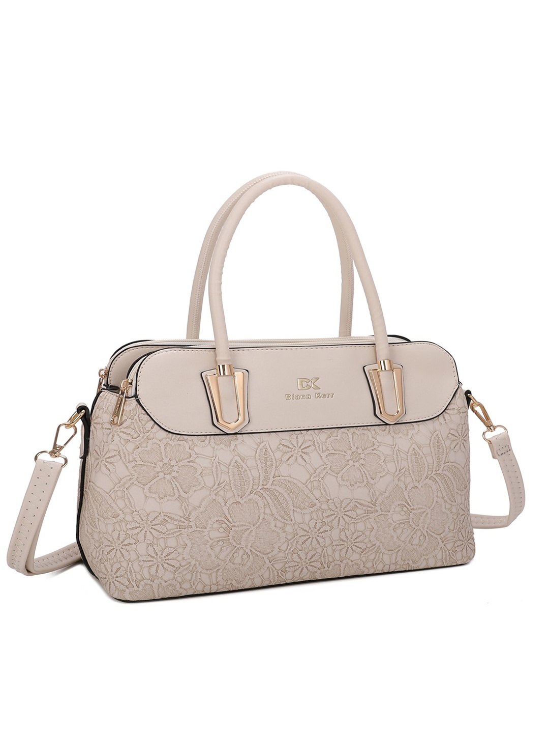 

Diana Korr PU Structured Handheld Bag, Beige