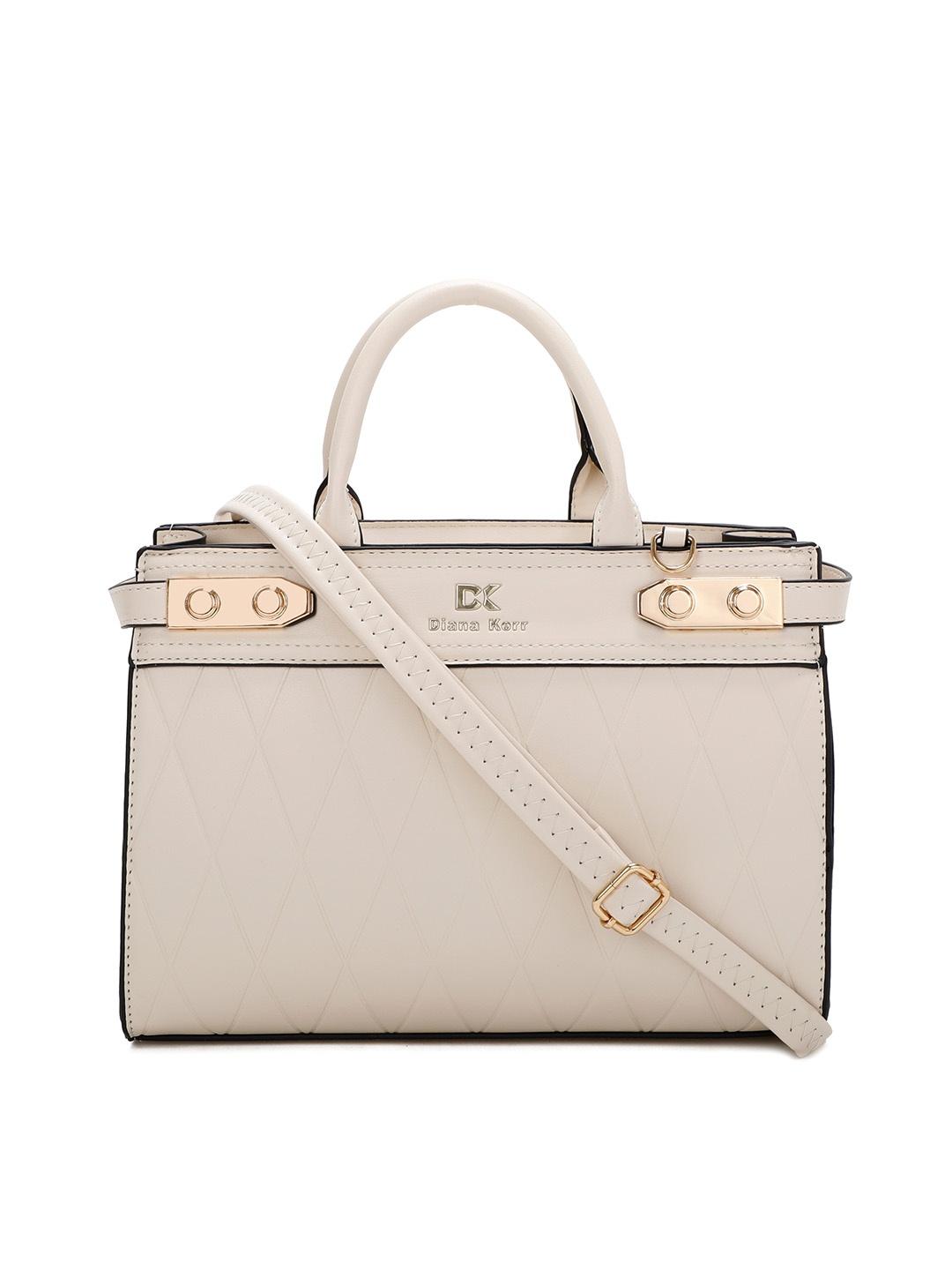 Diana Korr Oversized Structured Handheld Bag, Beige