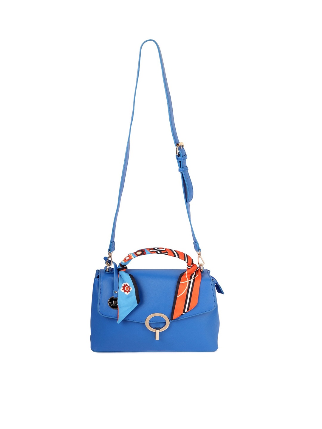 

Diana Korr PU Structured Handheld Bag With Scarf, Blue