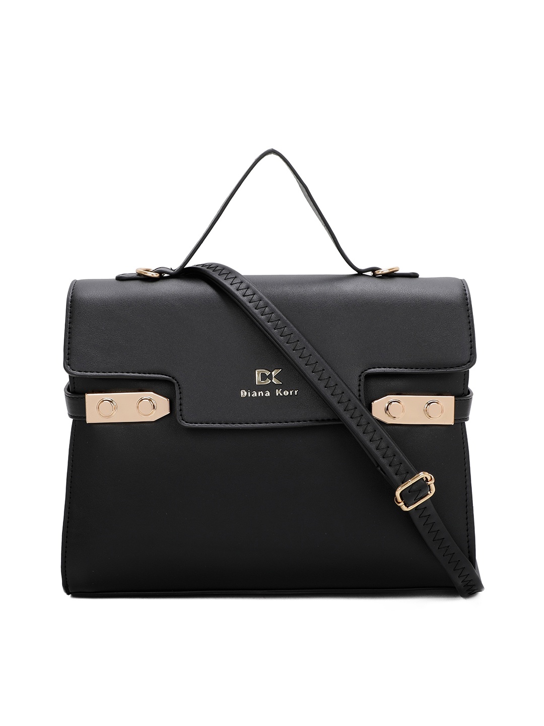 

Diana Korr PU Structured Satchel, Black