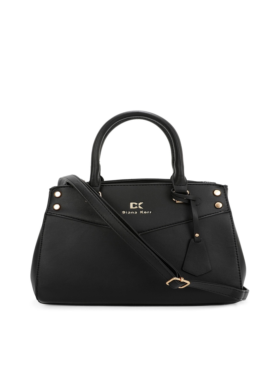 

Diana Korr PU Structured Handheld Bag, Black