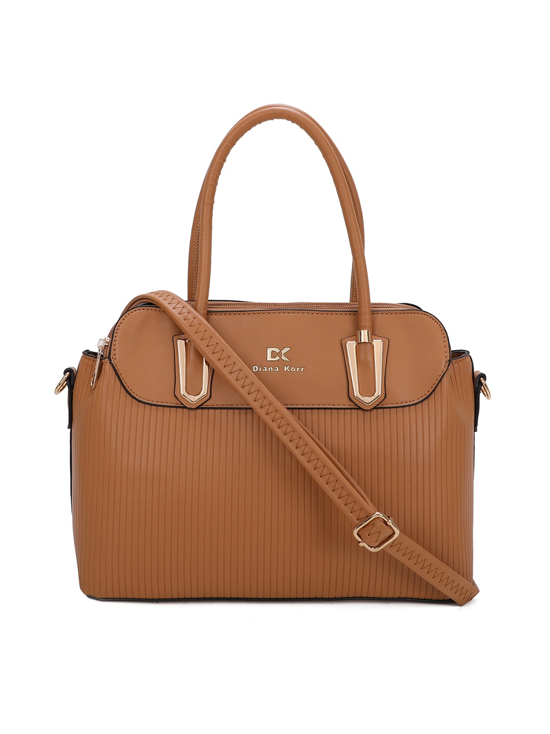 

Diana Korr Women Structured Handheld Bag, Tan