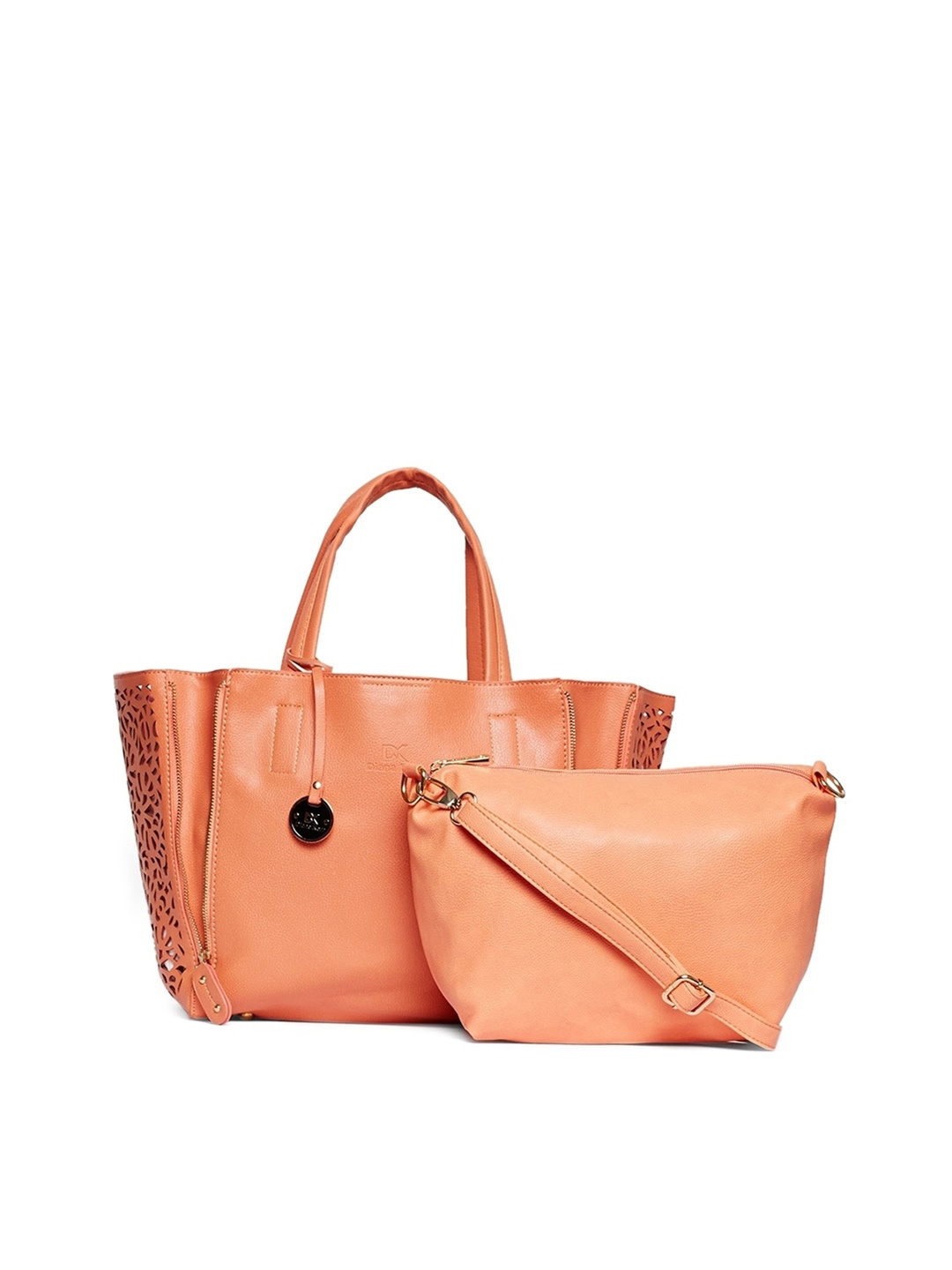 

Diana Korr Embellished Structured Handheld Bag, Peach