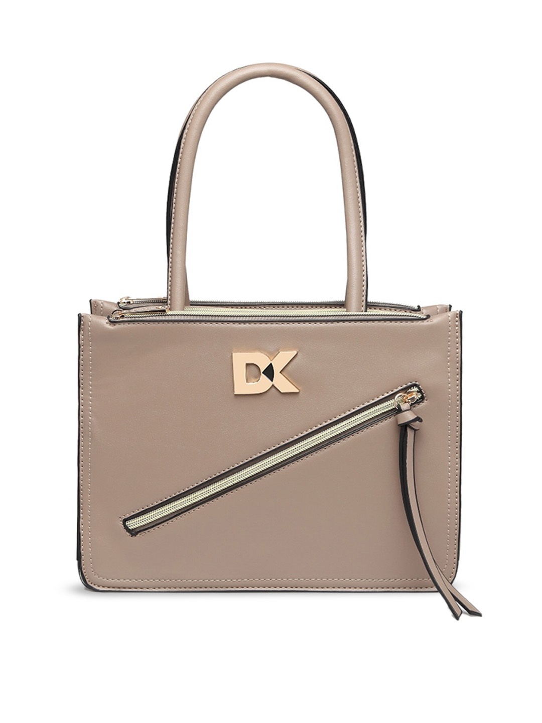 

Diana Korr Textured Structured Handheld Bag, Camel brown