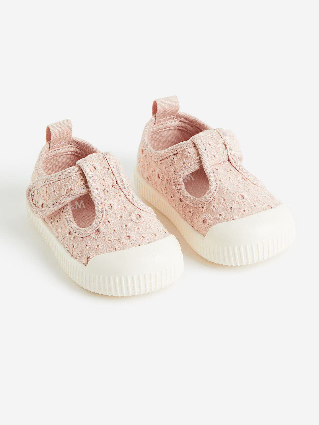 

H&M Girls Cotton Canvas Sandals, Pink