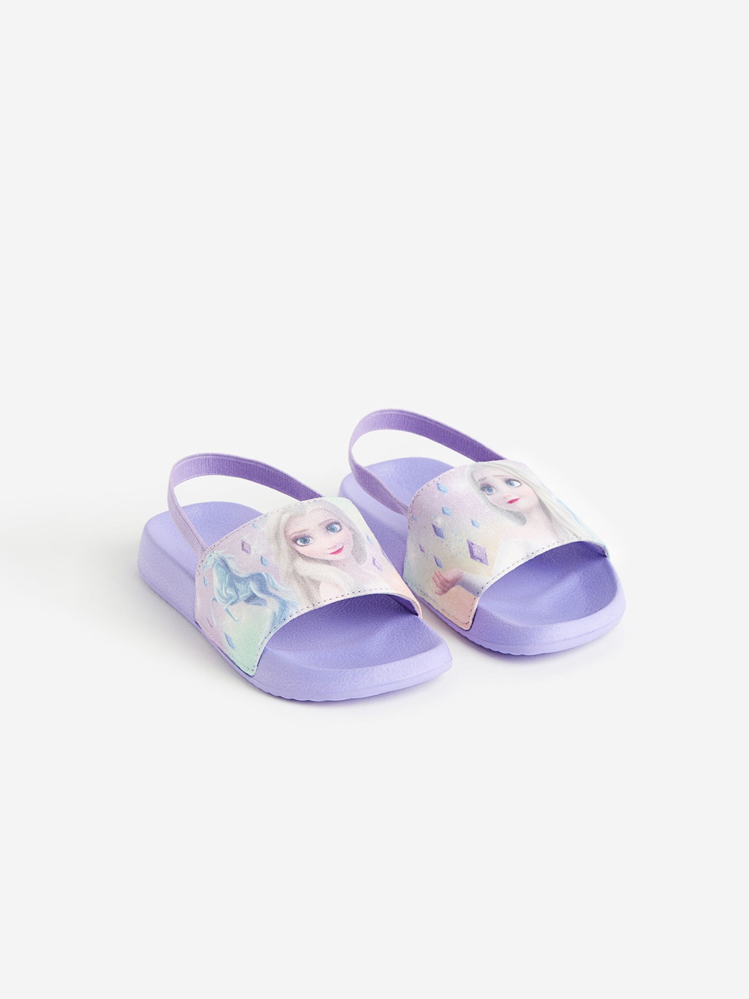 

H&M Girls Printed Pool Shoes, Purple