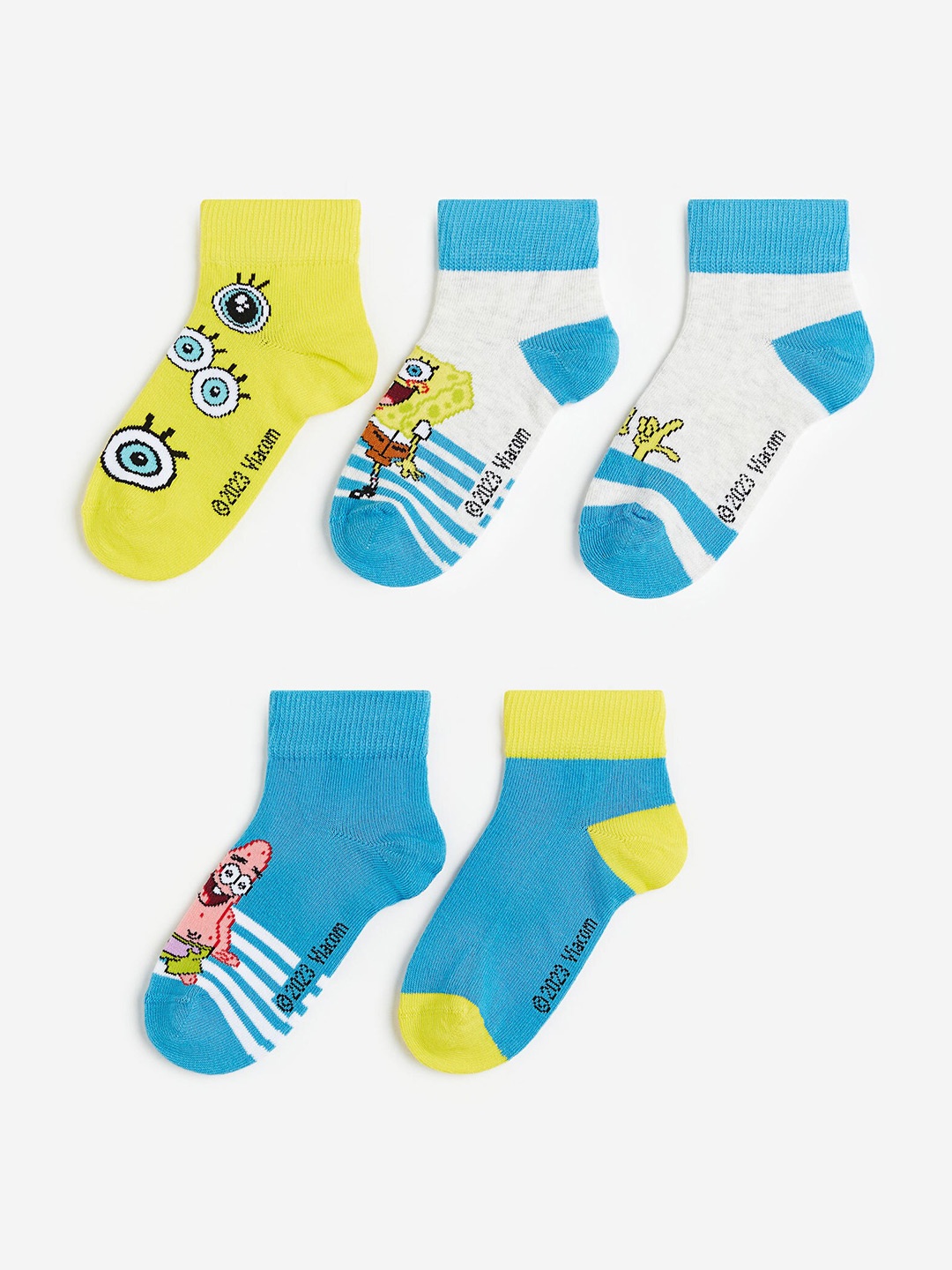 

H&M Boys 5-Pack Socks, Blue