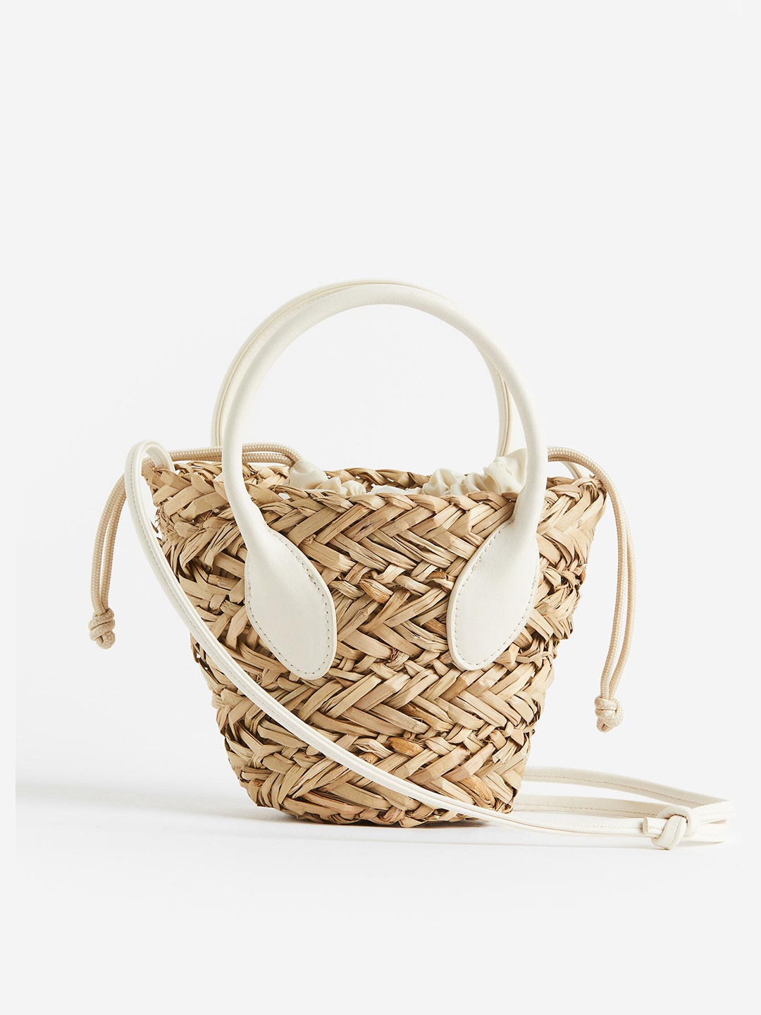

H&M Drawstring-Detail Shoulder Bag, Beige