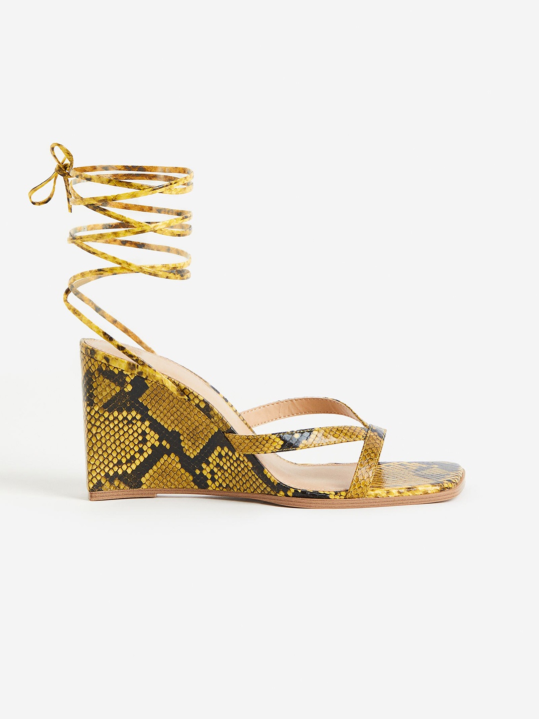 

H&M Wedge-Heeled Sandals, Yellow