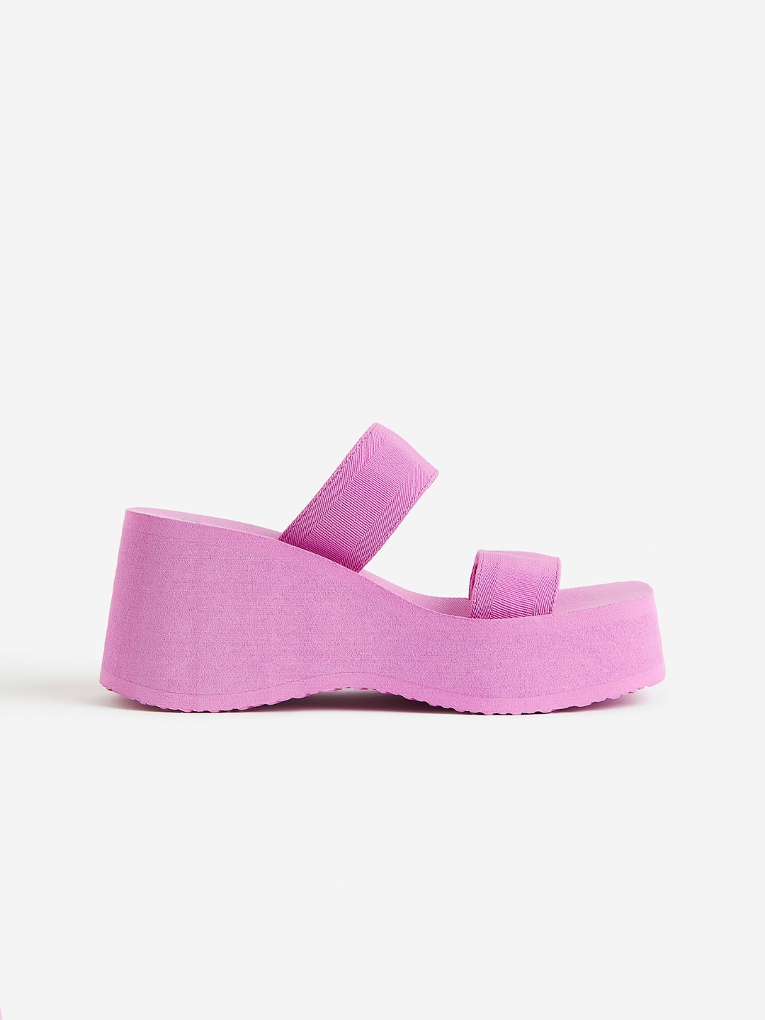 

H&M Wedge-Heeled Mules, Purple