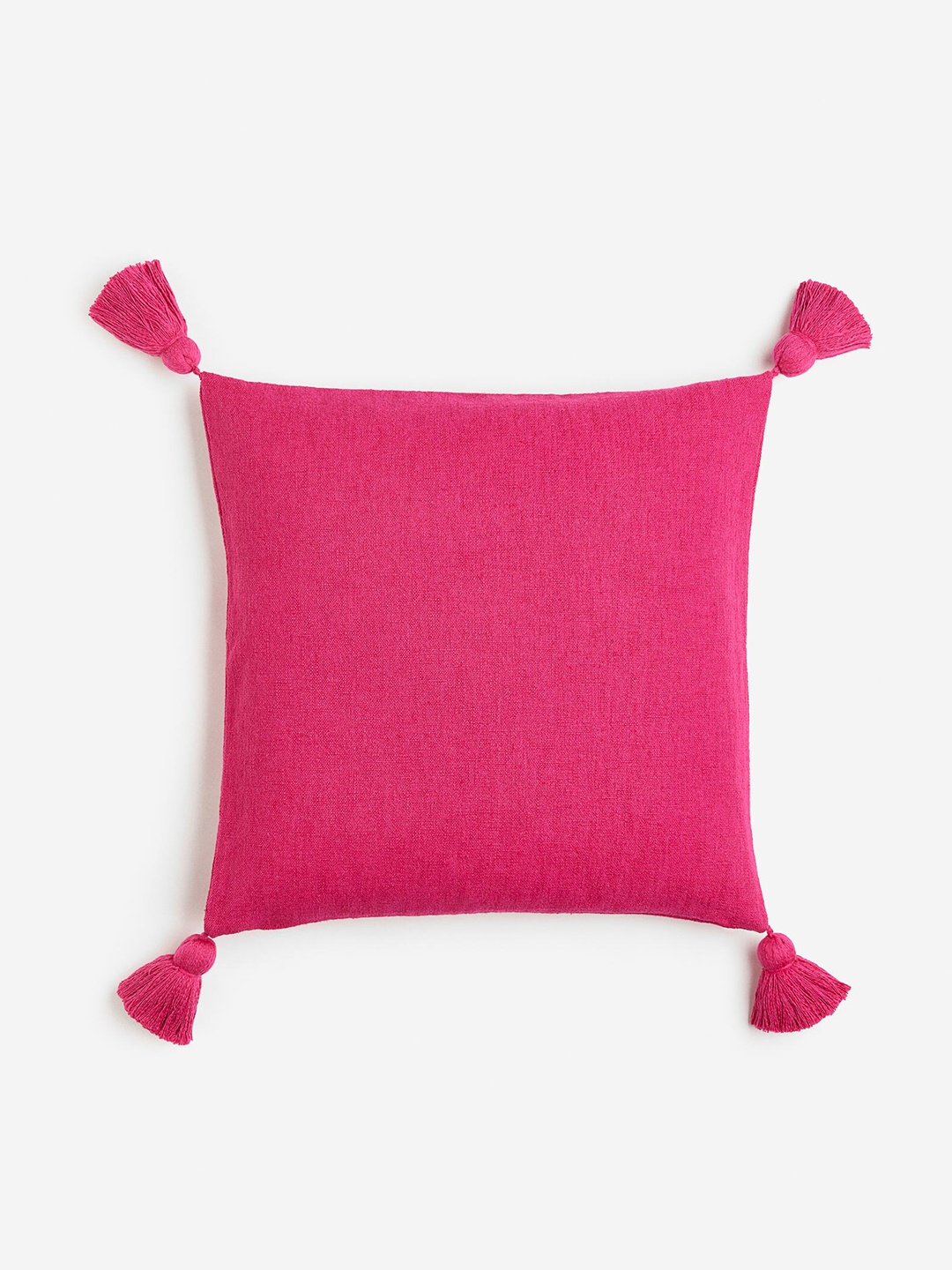 

H&M Pink Tasselled Cushion Cover