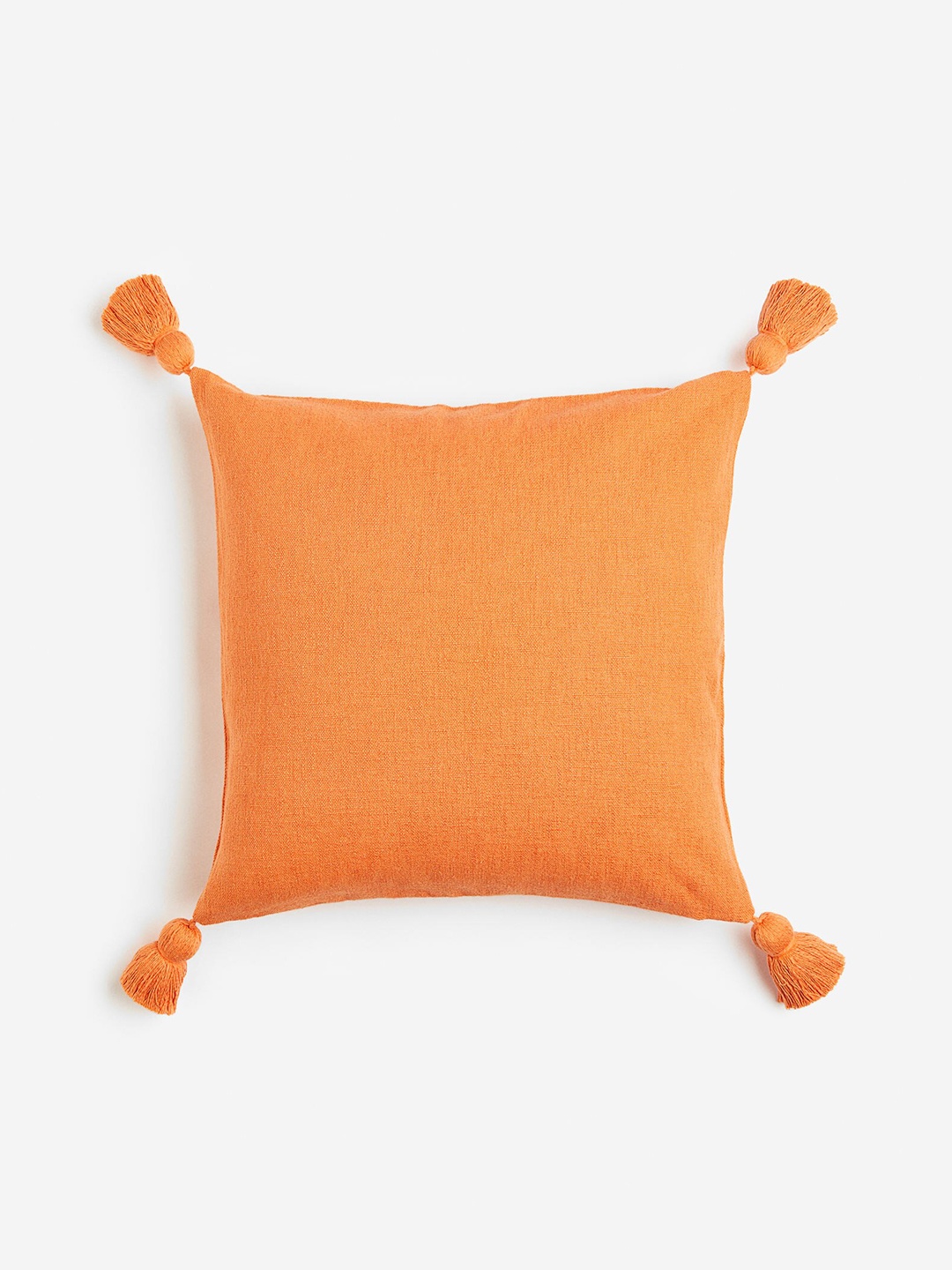 

H&M Orange-Coloured Tasselled Cushion Cover