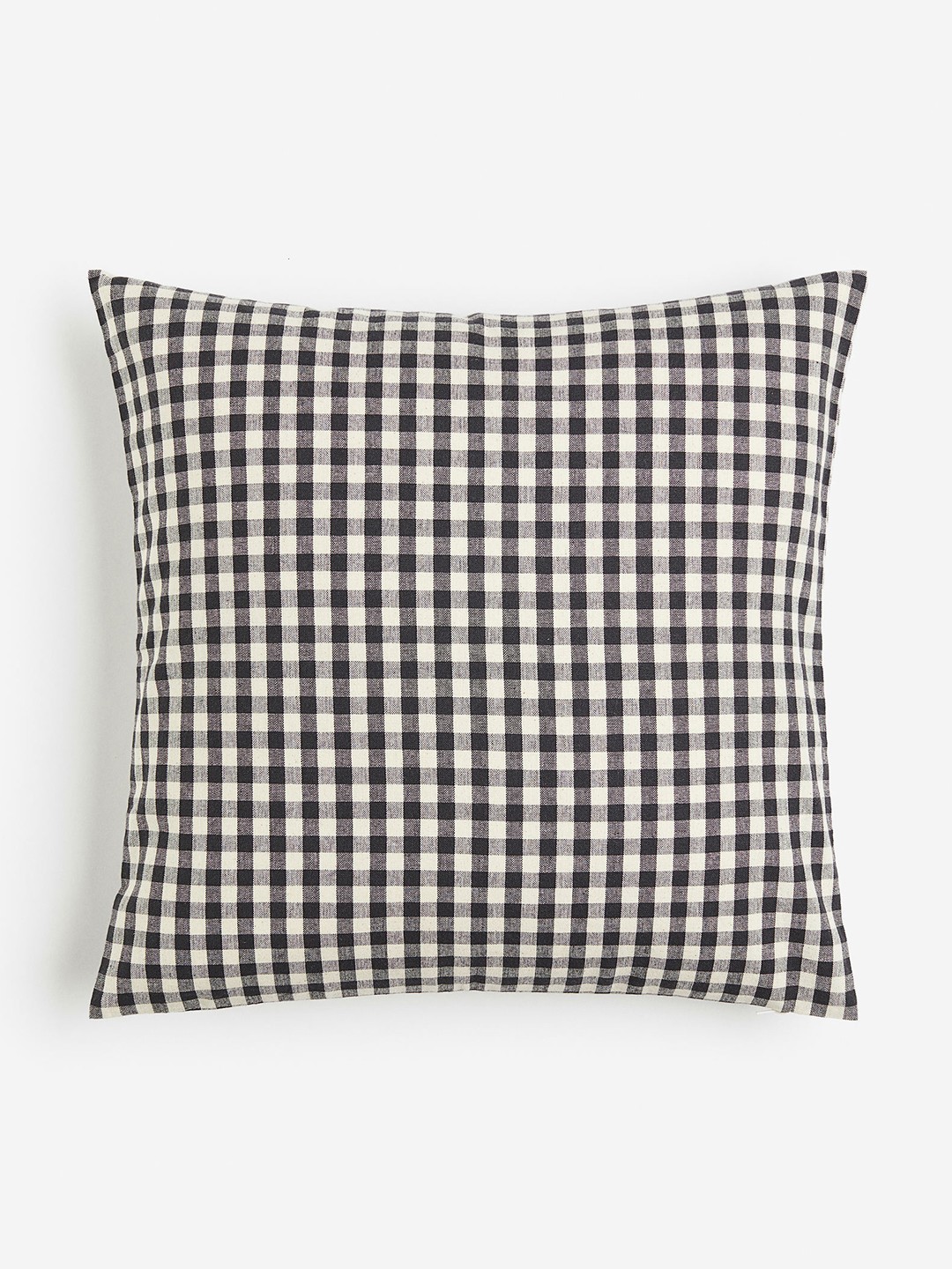

H&M Grey & White Checked Cushion Cover