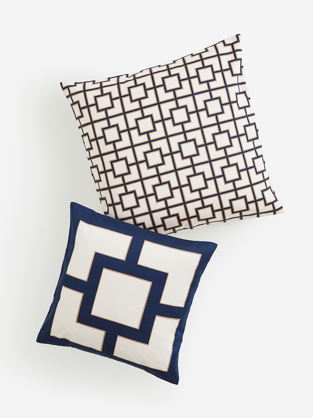 

H&M White & Blue 2-Pack Satin Cushion Covers