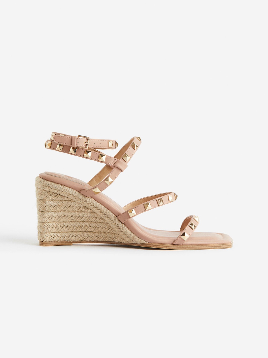 

H&M Wedge-Heeled Espadrilles, Beige