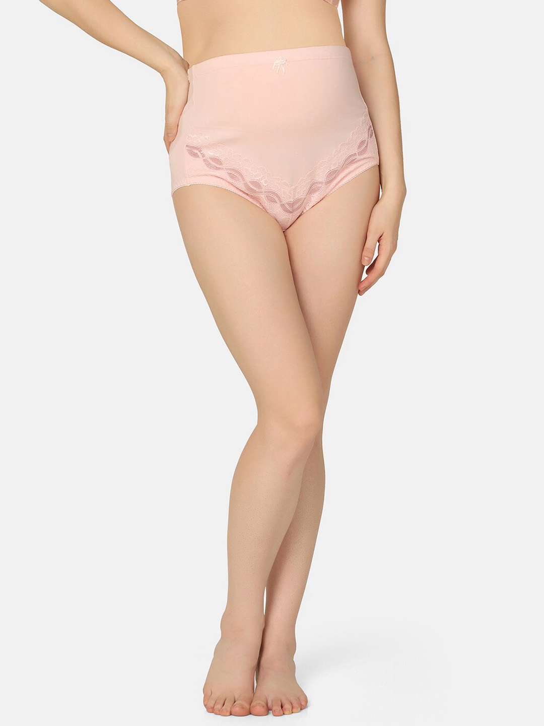 

MAMMA PRESTO High-Rise Cotton Maternity Briefs MPU-17 PEACH-C23