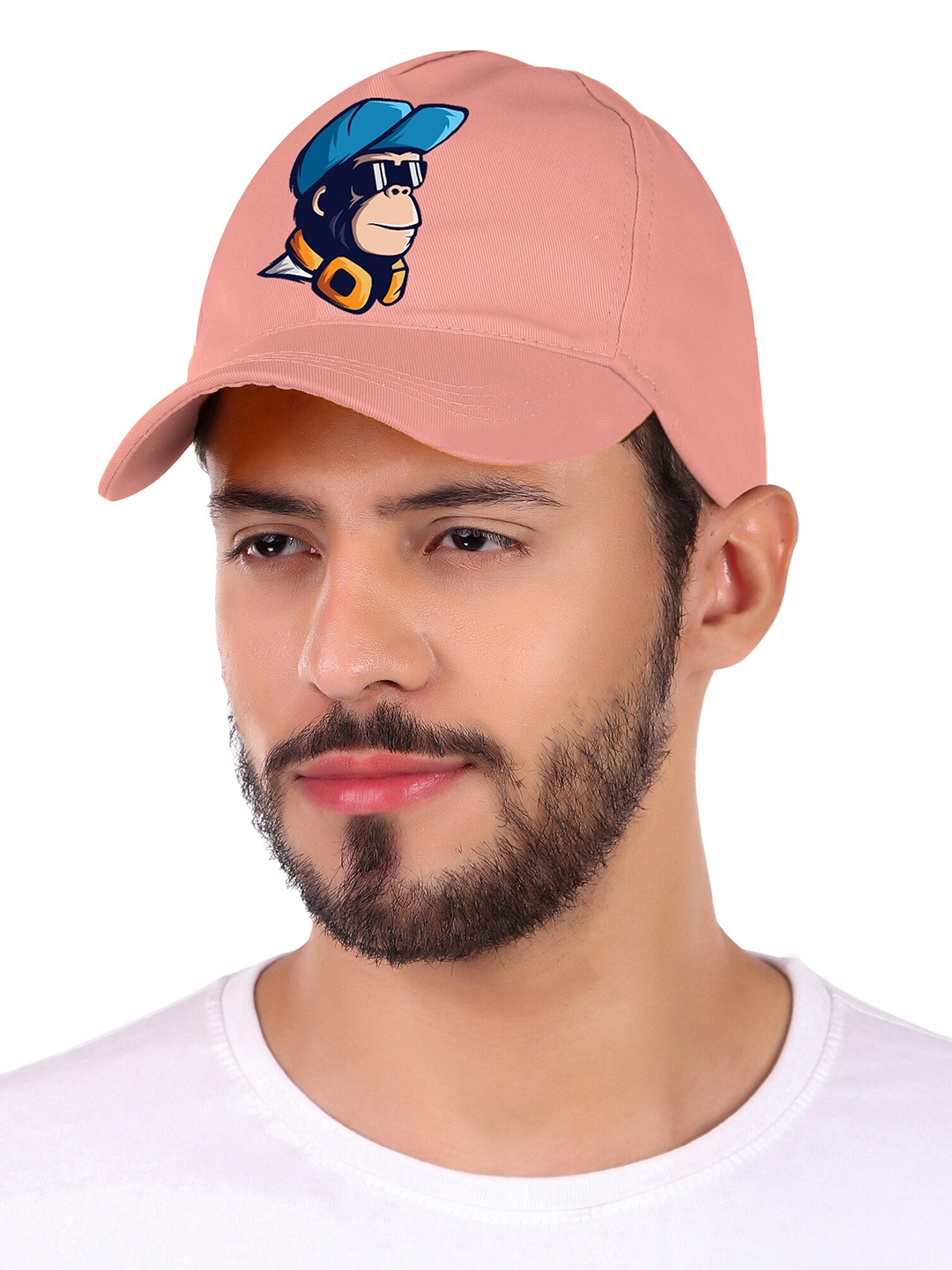 

Knotyy Unisex Conversational Printed Cotton Baseball Cap, Pink