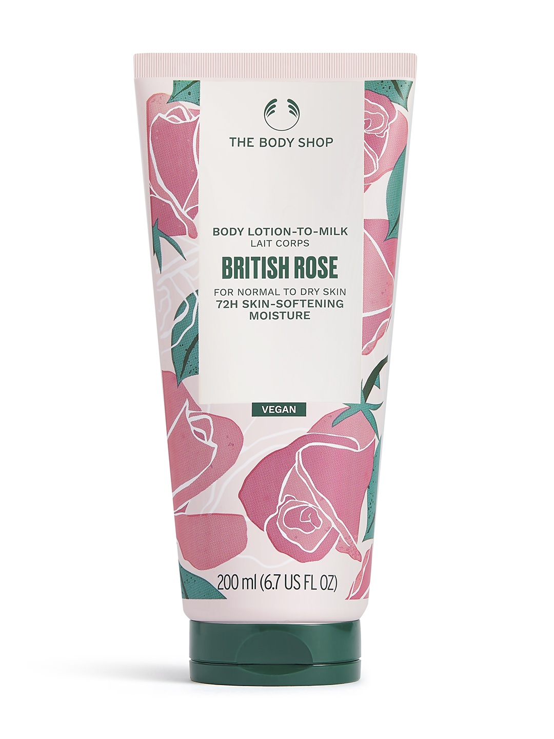 

The Body Shop British Rose Body Lotion, White