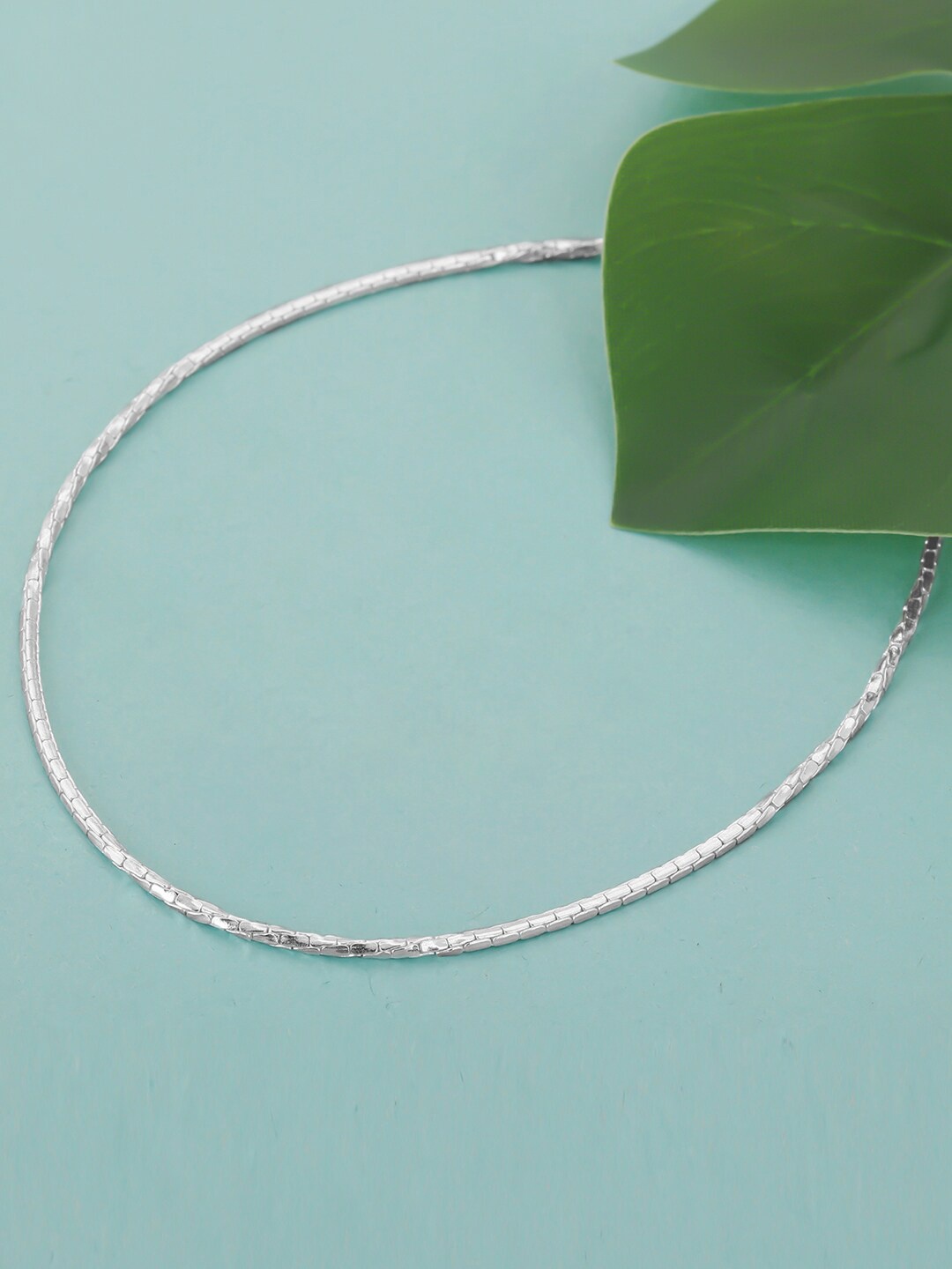 

GIVA Rhodium-Plated 925 Sterling Silver Anklet