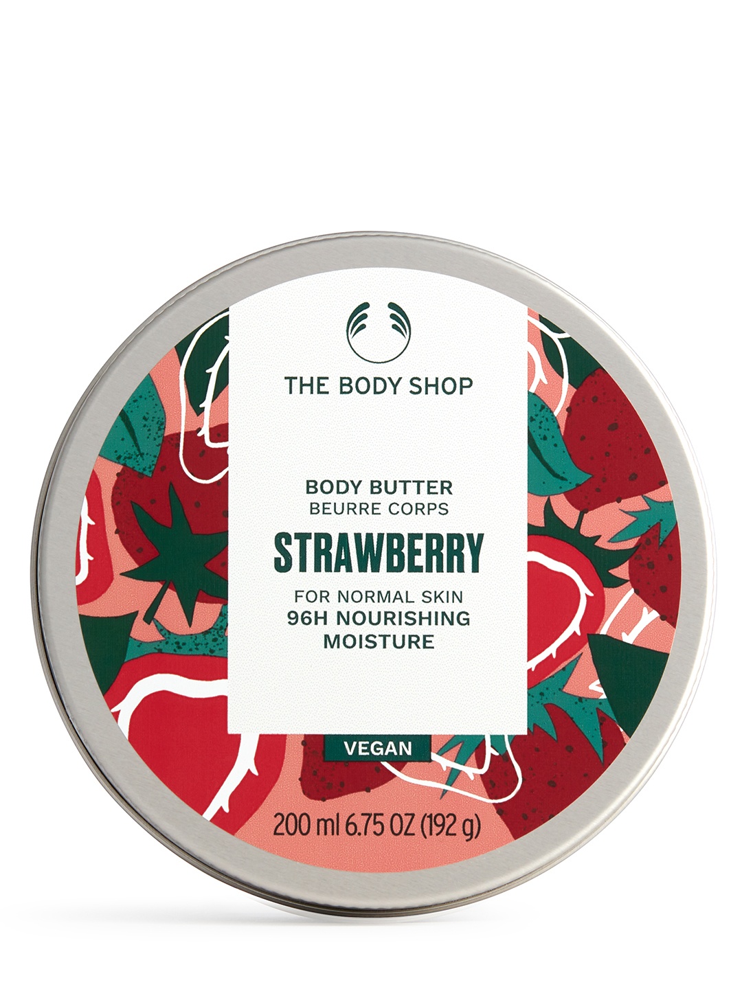 

THE BODY SHOP Strawberry Sustainable Body Butter for Dry Skin 200 ml, Pink