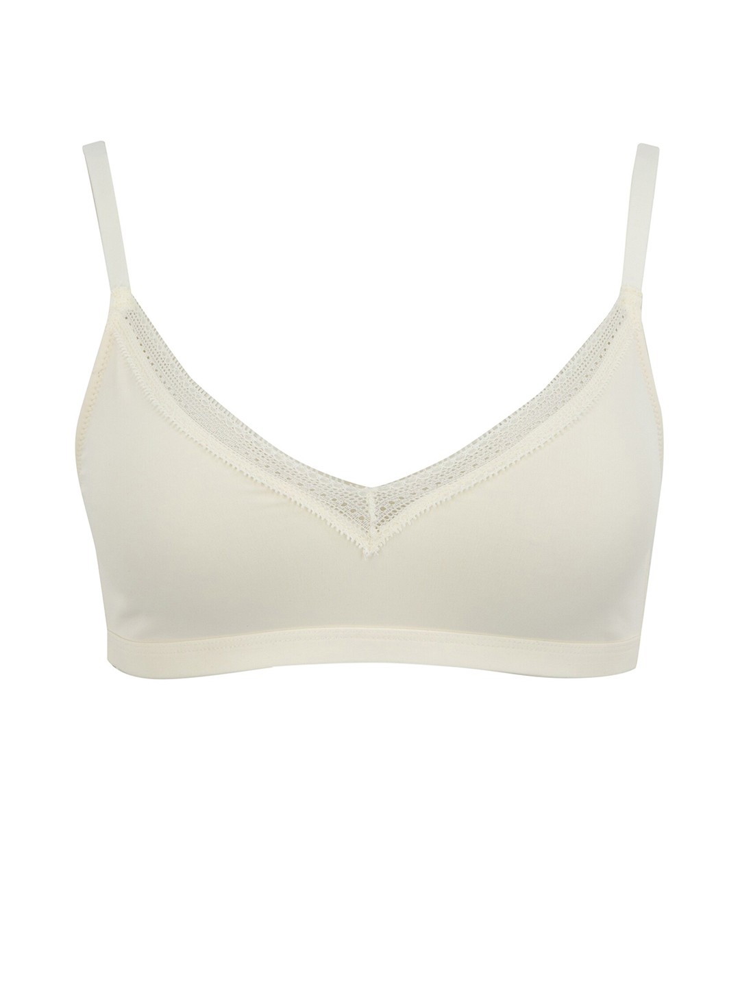 

DeFacto Bra Non Padded Cut And Sew Cups Medium Coverage, Cream