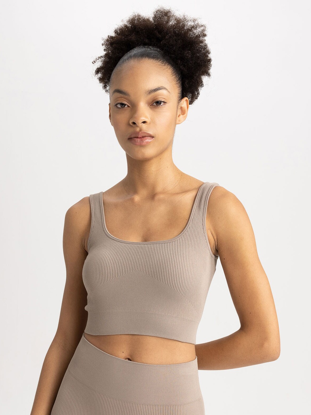 

DeFacto Medium Coverage Bra All Day Comfort, Taupe