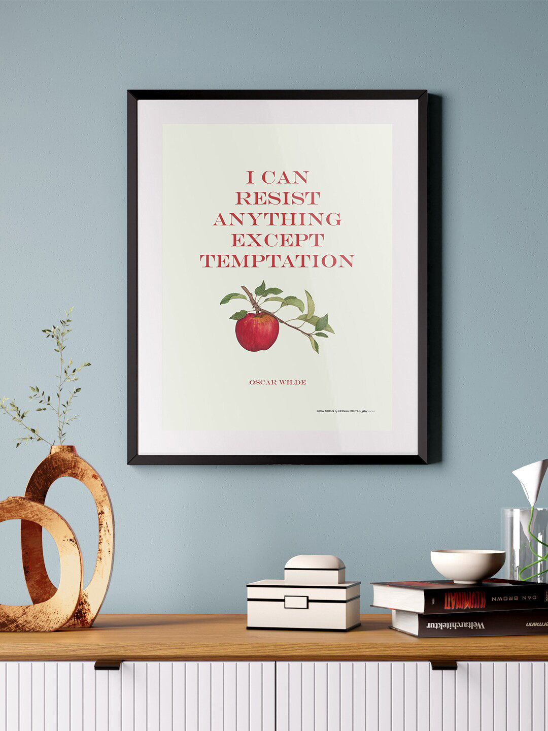 

India Circus by Krsnaa Mehta Off White & Red Printed Framed Wall Art