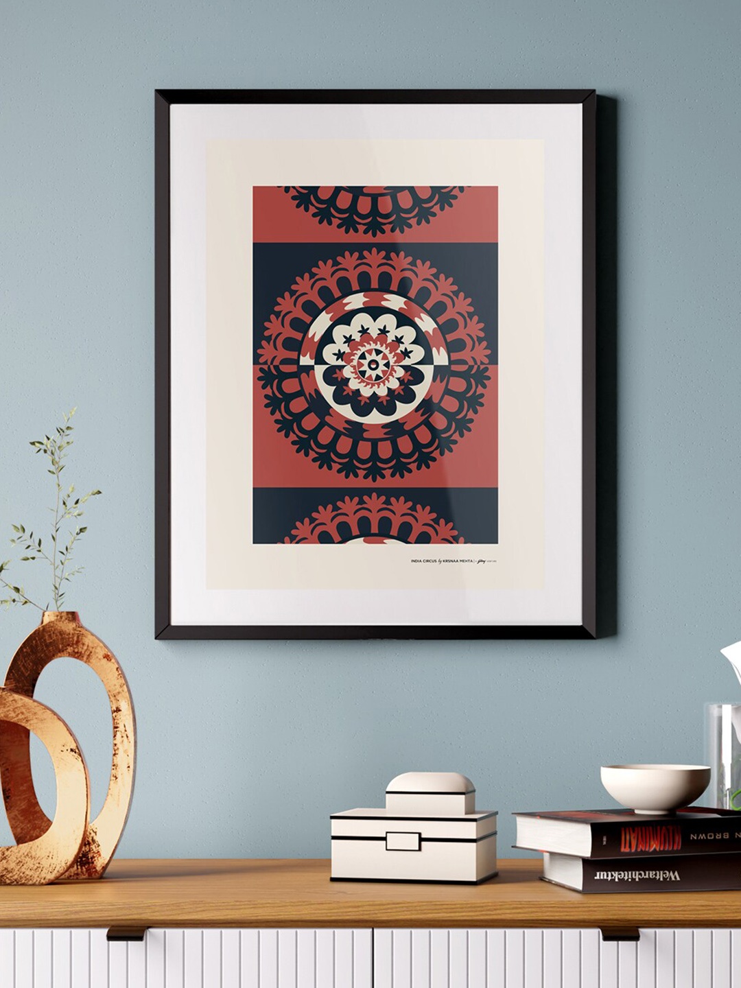 

India Circus by Krsnaa Mehta Red & Black Bohemian Dreams Framed Wall Art