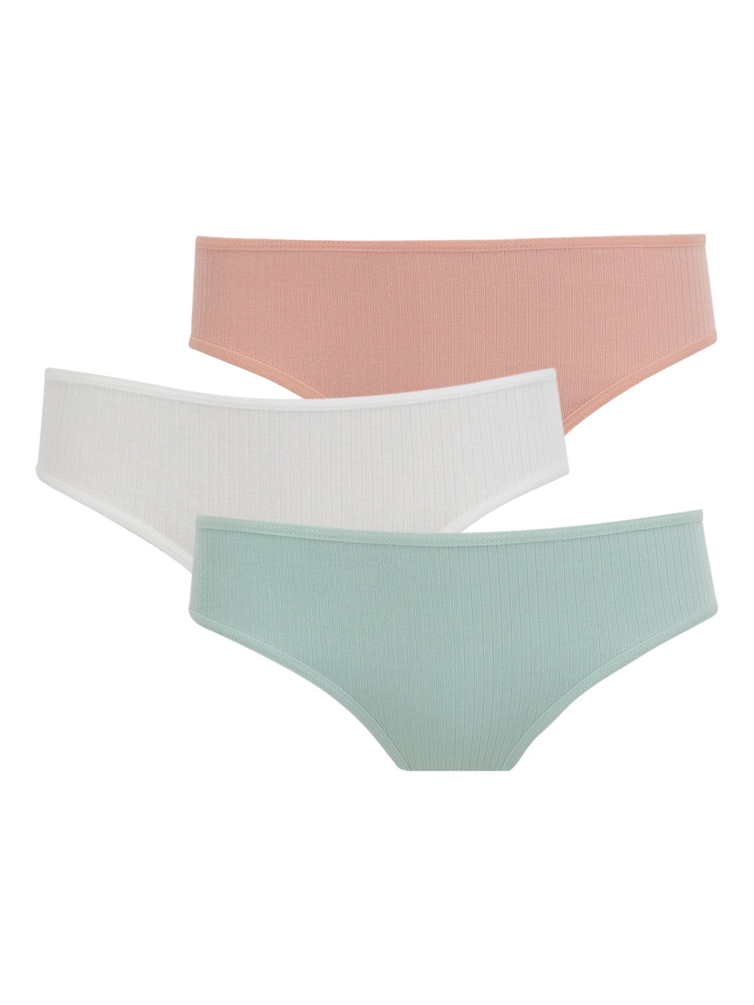 

DeFacto Pack Of 3 Mid-Rise Hipster Briefs 232214838, Rose