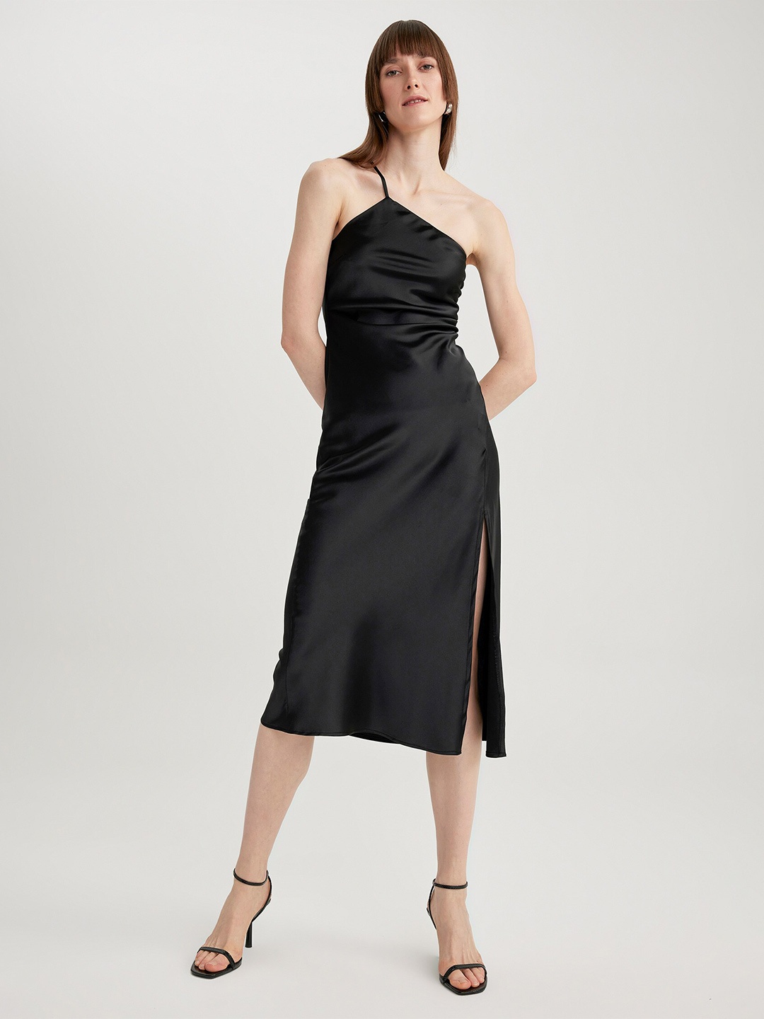 

DeFacto Sheath Midi Dress, Black