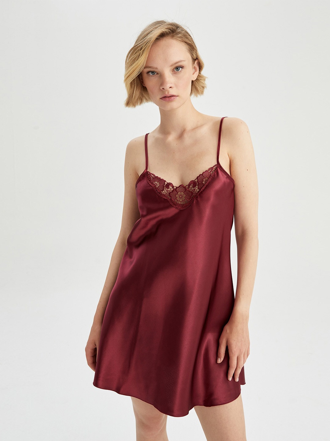 

DeFacto A-Line Mini Dress, Brown