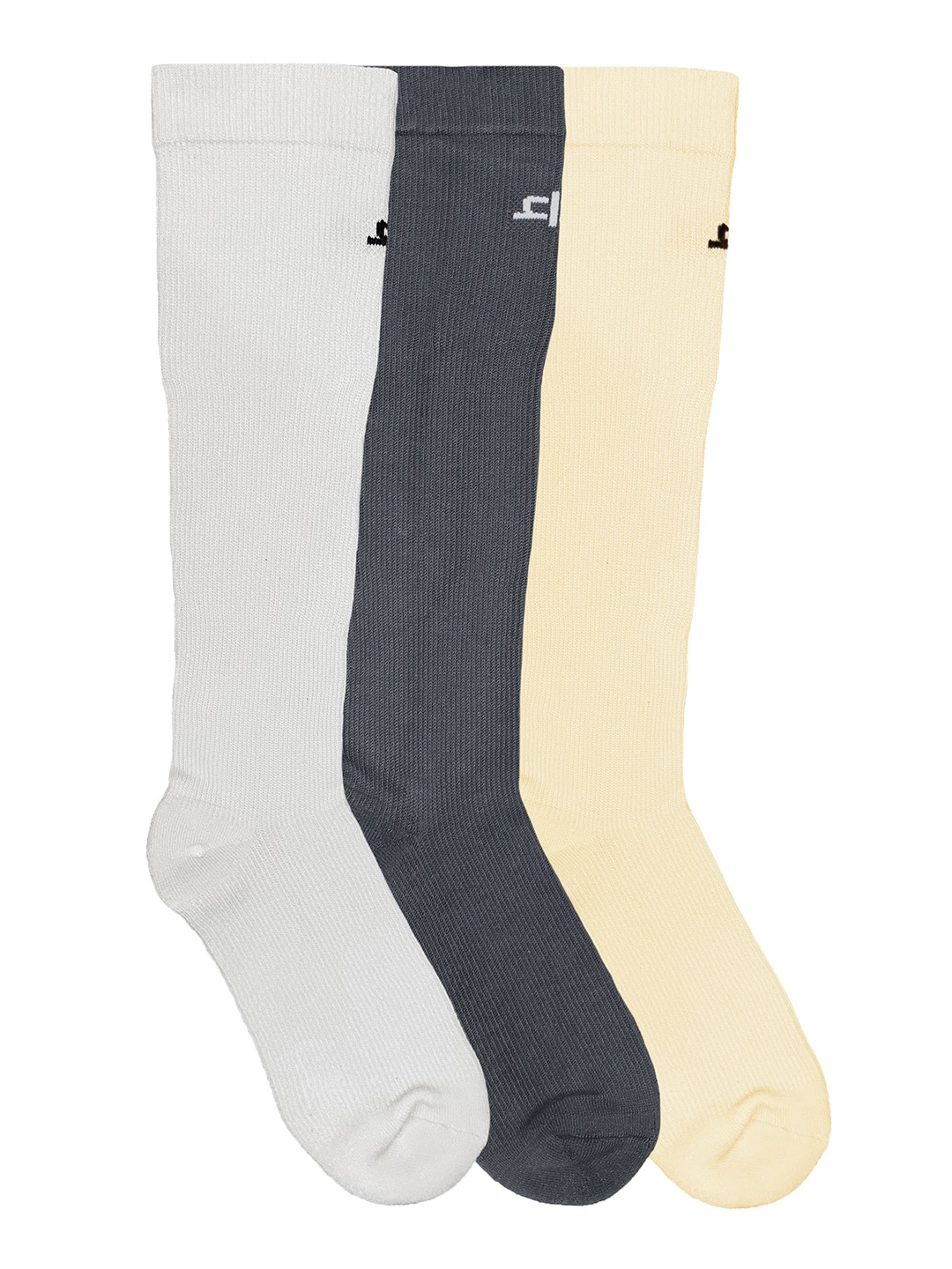 

Heelium Unisex Pack Of 3 Bamboo Knee-Length Socks, Beige