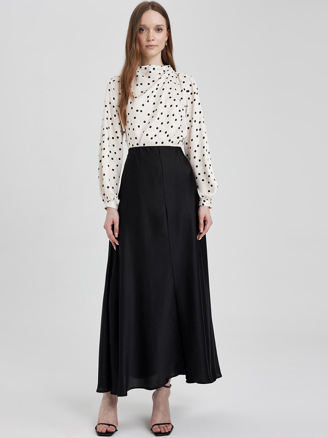 

DeFacto A-line Maxi Skirt, Black