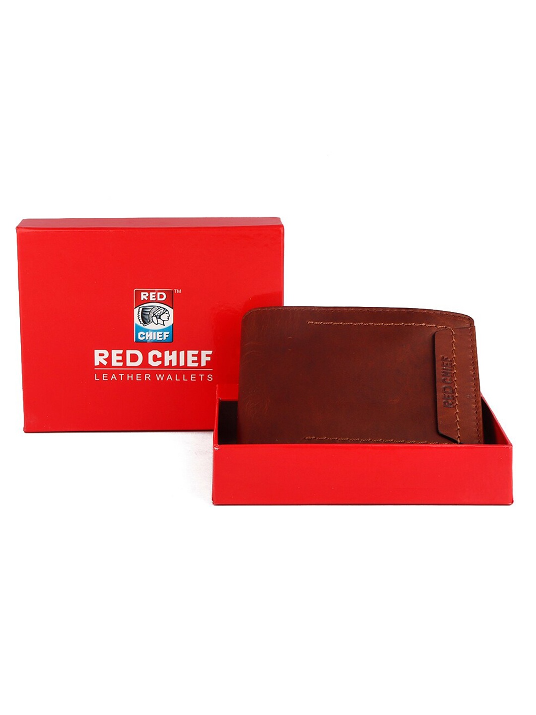 

Red Chief Men Leather Two Fold Wallet, Brown